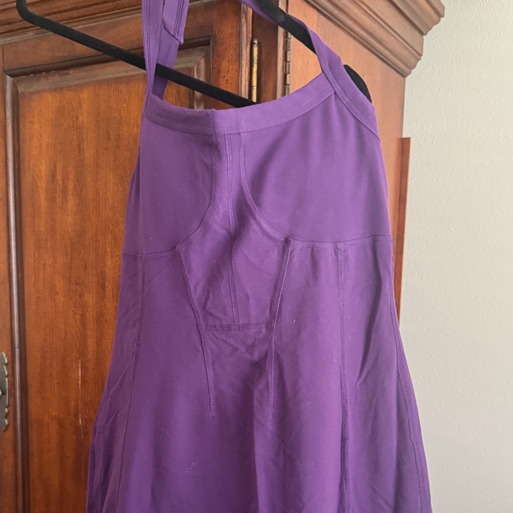 Athleta Purple A-Line halter Dress